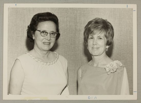 May Brunson and Rebecca Peterson at Convention Photograph, July 7-12, 1968 (image)