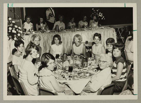 Table of Nine at Convention Banquet Photograph, July 7-12, 1968 (image)