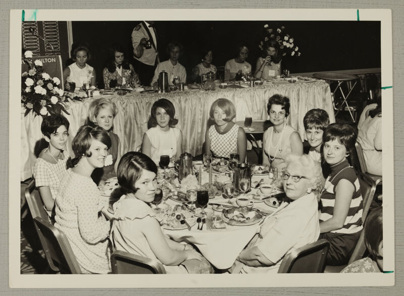Table of Nine at Convention Banquet Photograph, July 7-12, 1968 (Image)