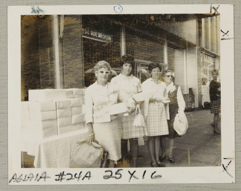 July 7-12 Four Phi Mus With Box Lunches at Convention Photograph Image