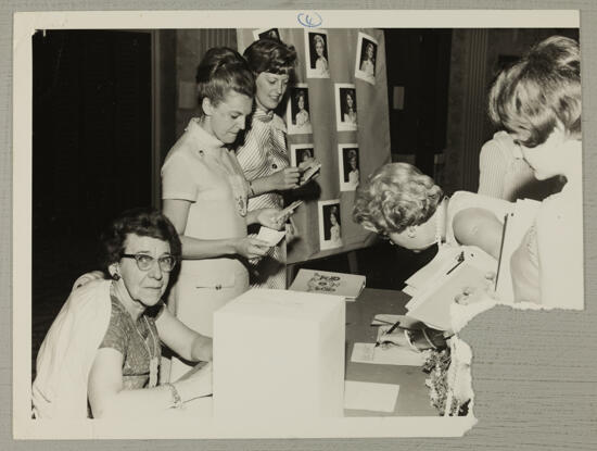 Carnation Queen Voting Photograph, July 7-12, 1968 (image)