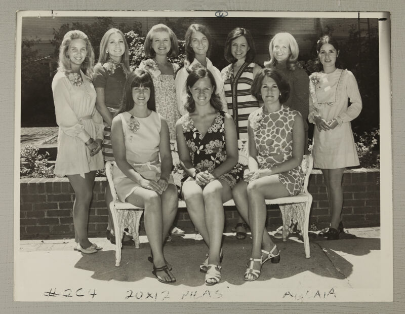 Carnation Queen Candidates at Convention Photograph, July 5-10, 1970 (Image)