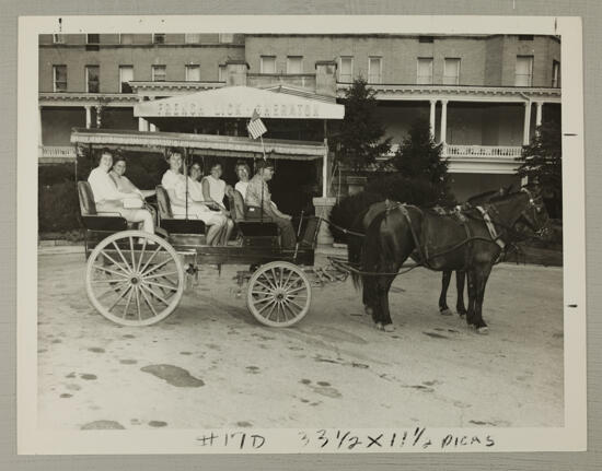 Six Phi Mus on a Surrey Ride at Convention Photograph, July 5-10, 1970 (image)