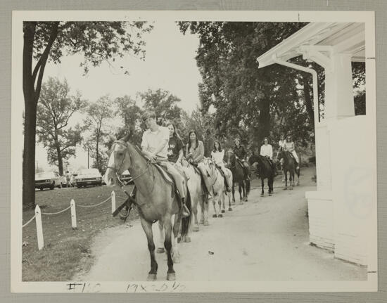 Phi Mus Horseback Riding at Convention Photograph, July 5-10, 1970 (image)