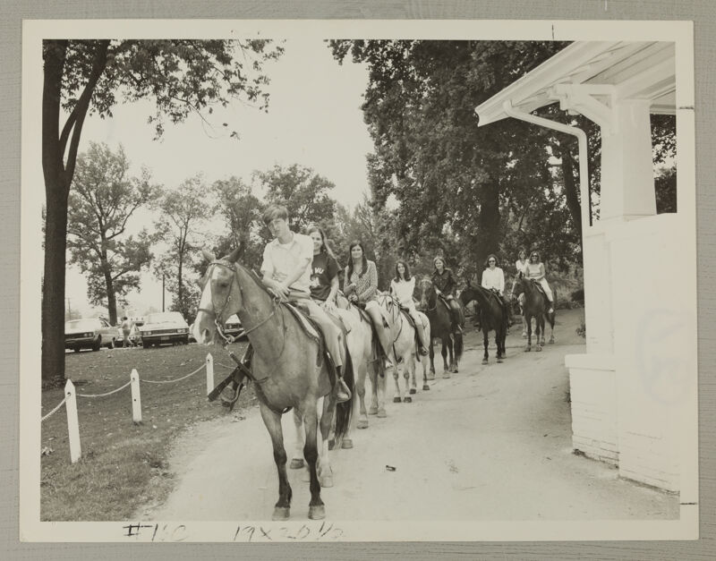 Phi Mus Horseback Riding at Convention Photograph, July 5-10, 1970 (Image)