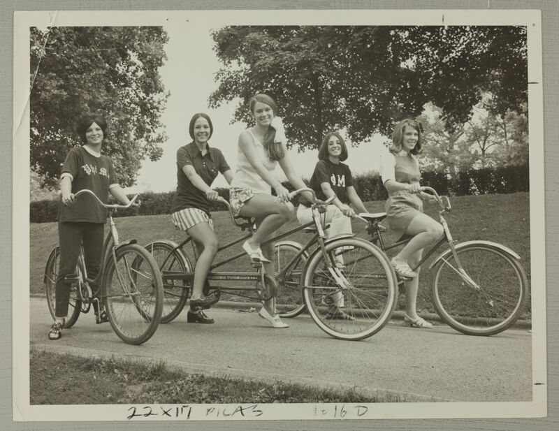 July 5-10 Five Phi Mus on Bicycles at Convention Photograph Image