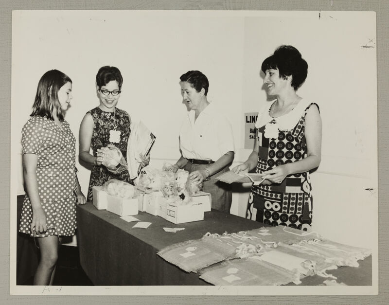 Four Phi Mus in Carnation Shop Photograph, July 5-10, 1970 (Image)