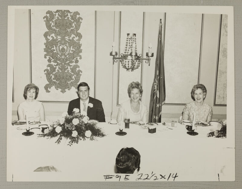 Peterson, Walsh, Gilchrist, and Henry at Convention HOPE Dinner Photograph, July 5-10, 1970 (Image)