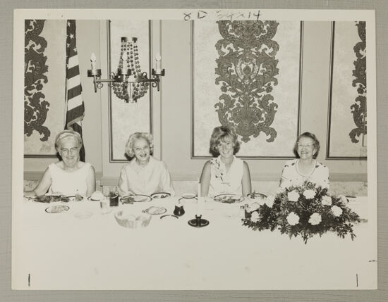 Hughes, Marsh, Walsh, and Moore at Convention HOPE Dinner Photograph, July 5-10, 1970 (image)