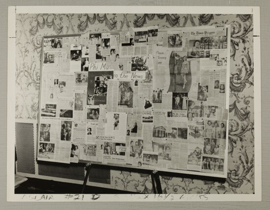 Newspaper Clippings Convention Display Photograph, July 5-10, 1970 (image)