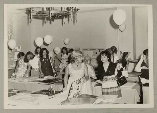 Phi Mus View Scrapbook Display at Convention Photograph, July 7-12, 1972 (image)