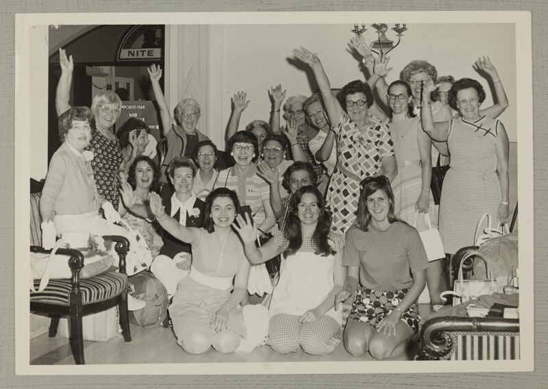 July 1972 Phi Mus at Post-Convention House Party Photograph Image
