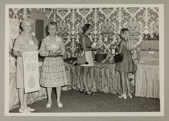 Four Phi Mus in Carnation Shop Photograph, July 7-12, 1972 (image)