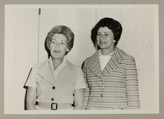 Emily Weathers and Bonnie Bourg at Convention Photograph, July 7-12, 1972 (image)