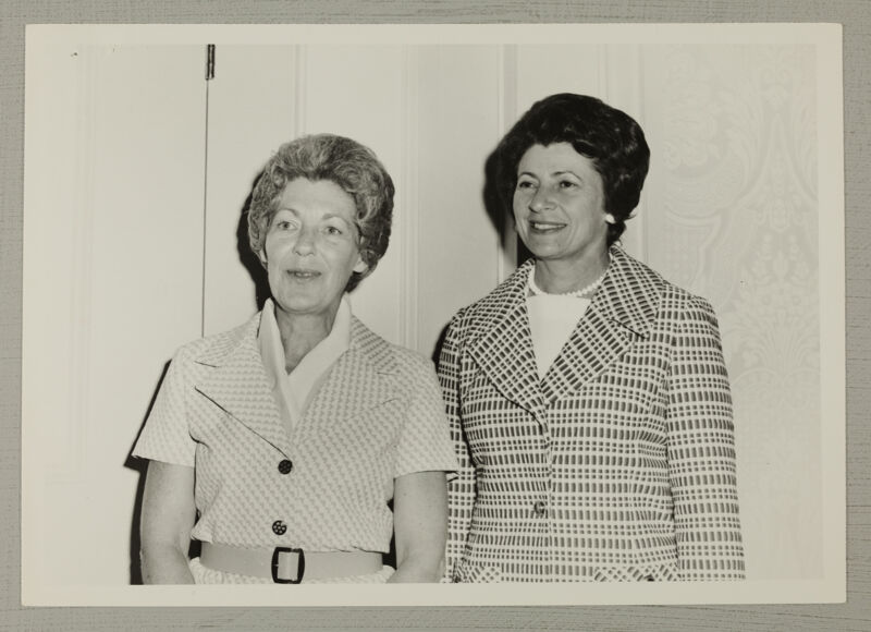 Emily Weathers and Bonnie Bourg at Convention Photograph, July 7-12, 1972 (Image)