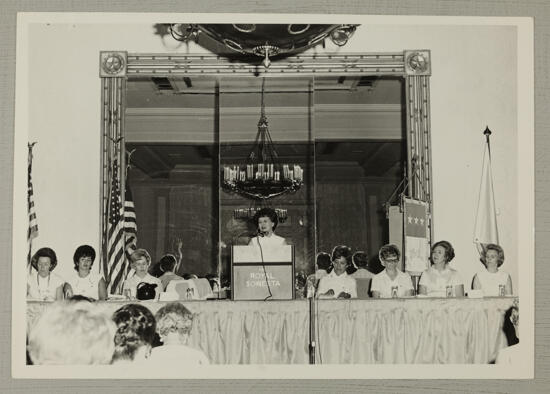 Martha Pugh Presiding at Convention Opening Session Photograph, July 7-12, 1972 (image)