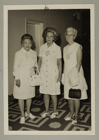 Two Unidentified Phi Mus and Elsie Grimstad at Convention Photograph, August 2-7, 1974 (image)