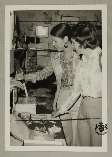 Two Phi Mus in Carnation Shop Photograph, August 2-7, 1974 (image)