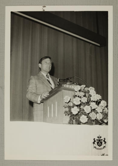 E. Brady Bartusch Speaking at Convention Photograph, August 2-7, 1974 (image)