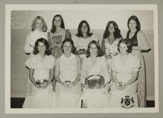 Chapter Scholarship Award Winners Photograph, August 2-7, 1974 (image)