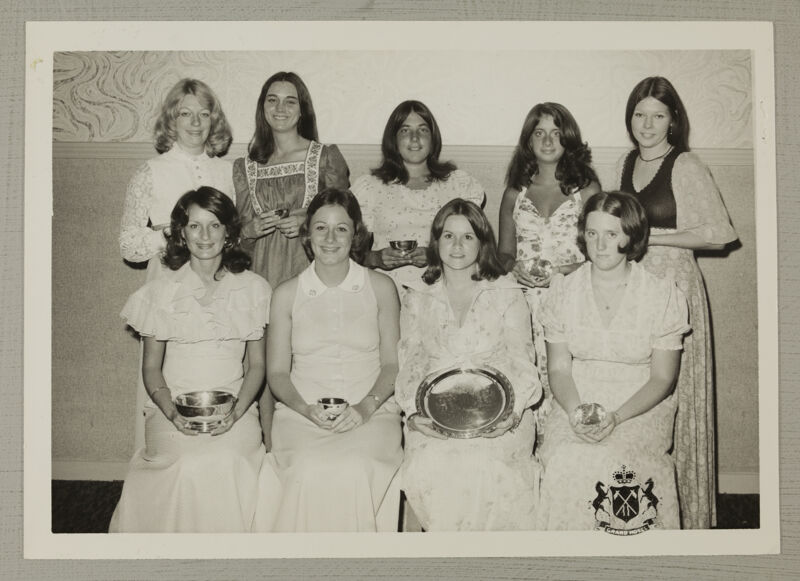 Chapter Scholarship Award Winners Photograph, August 2-7, 1974 (Image)