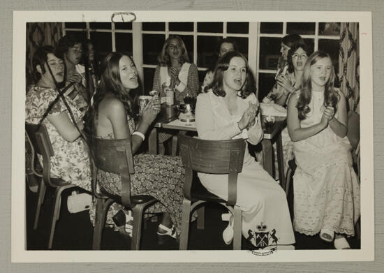 Convention Delegates Singing in Coffee Shop Photograph, August 2-7, 1974 (image)