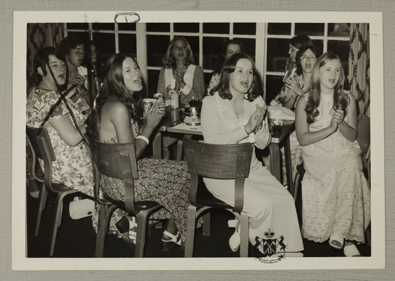 August 2-7 Convention Delegates Singing in Coffee Shop Photograph Image