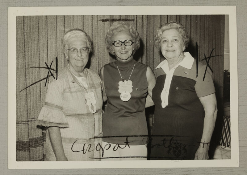 Hughes, McIntosh, and Harris at Convention Photograph, August 2-7, 1974 (Image)