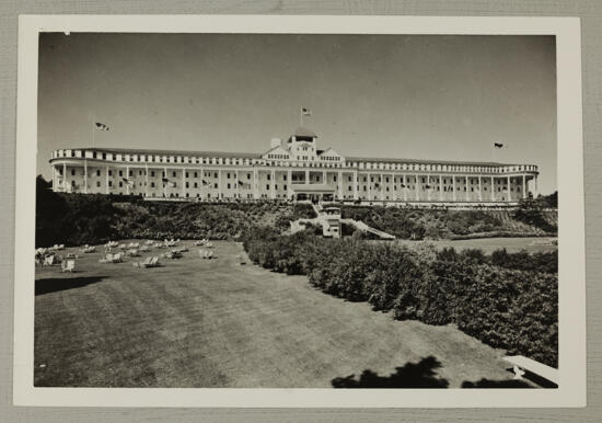 Mackinac Island Grand Hotel and Grounds Photograph, August 2-7, 1974 (image)