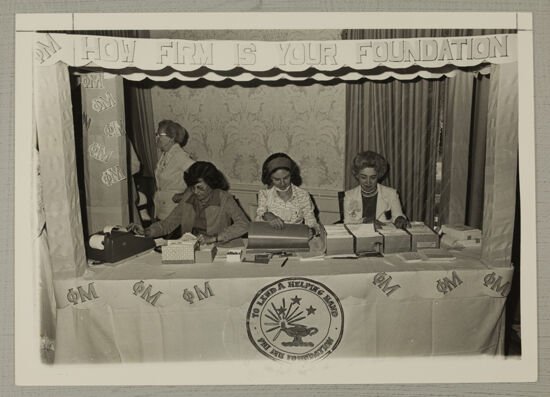 Phi Mu Foundation Booth Photograph, June 25-30, 1976 (image)