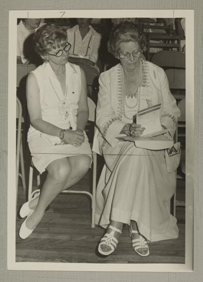 Mrs. Rothermel and Margaret Nisbet in Convention Session Photograph, June 25-30, 1976 (image)