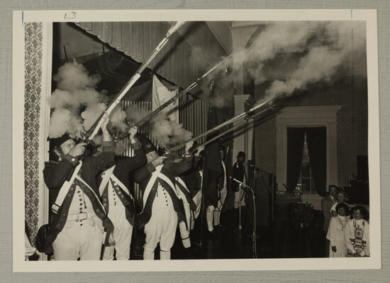 Second Carolina Regiment of Foot Giving Salute Photograph, June 25-30, 1976 (image)