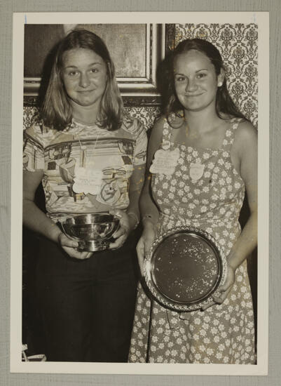 Barbara Otway and Melisa Black with Awards at Convention Photograph, June 25-30, 1976 (image)