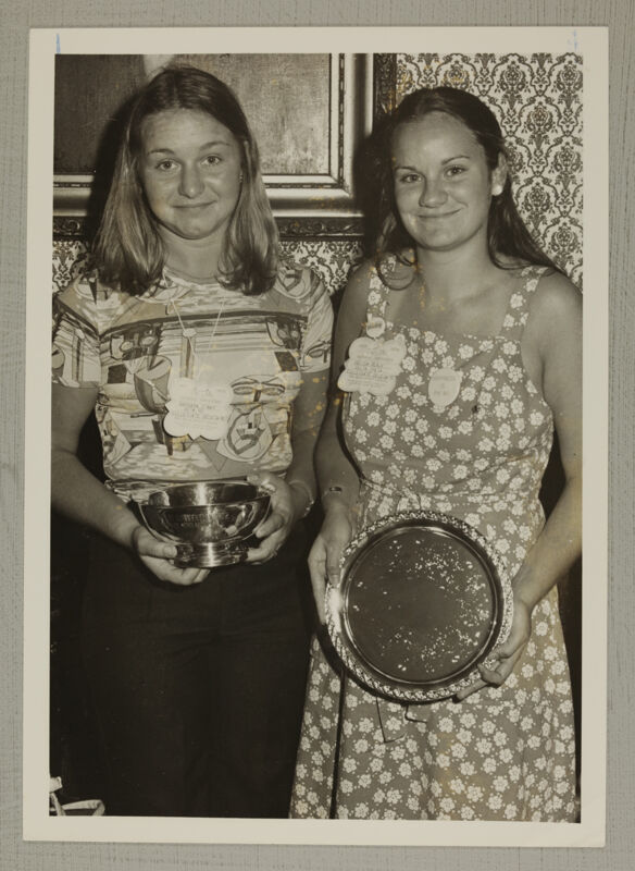 Barbara Otway and Melisa Black with Awards at Convention Photograph, June 25-30, 1976 (Image)
