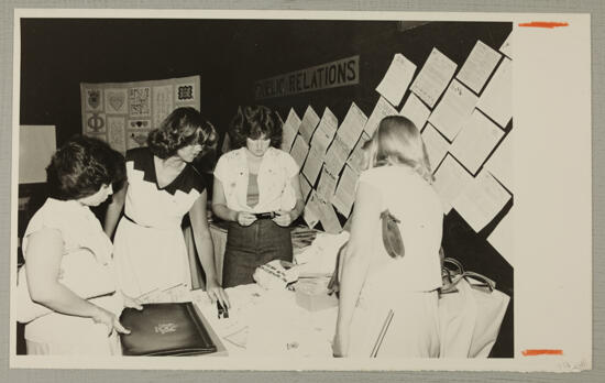 Four Phi Mus in Convention Resource Center Photograph, June 29-July 3, 1980 (image)