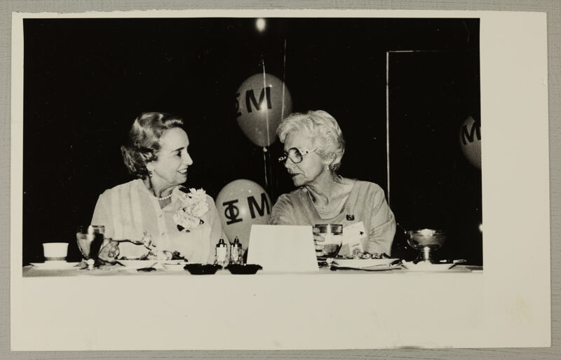 Polly Booth and Dorothy Campbell at Convention Dinner Photograph, June 29-July 3, 1980 (Image)