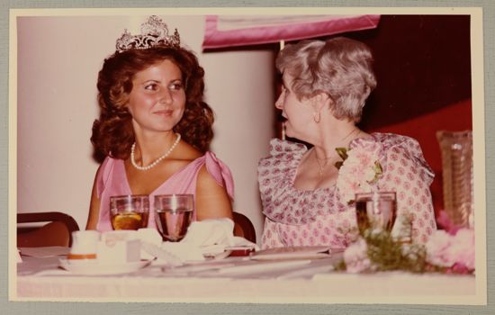 Gwen Booth and Pauline Niel at Carnation Banquet Photograph, June 29-July 3, 1980 (image)