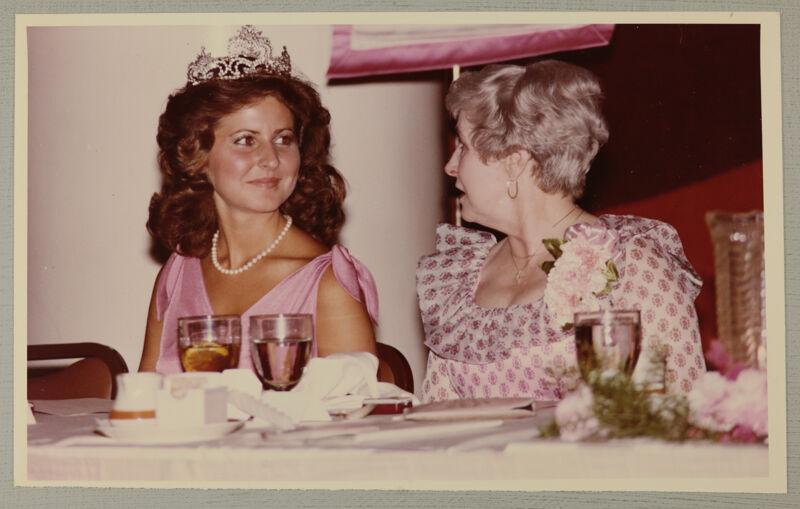 Gwen Booth and Pauline Niel at Carnation Banquet Photograph, June 29-July 3, 1980 (Image)