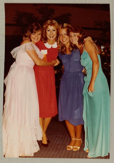 Four Phi Mus Before Convention Banquet Photograph, July 2-6, 1982 (image)