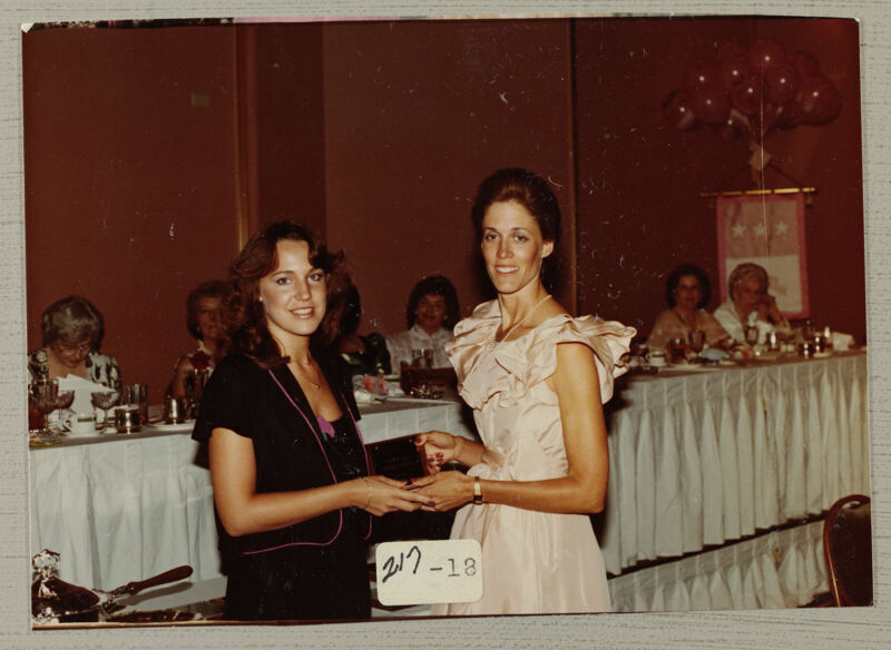 Margaret Blackstock Presenting Award at Convention Photograph, July 2-6, 1982 (Image)