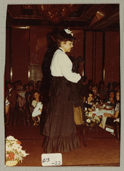 Gloria Henson in Convention Style Show Photograph, July 2-6, 1982 (image)