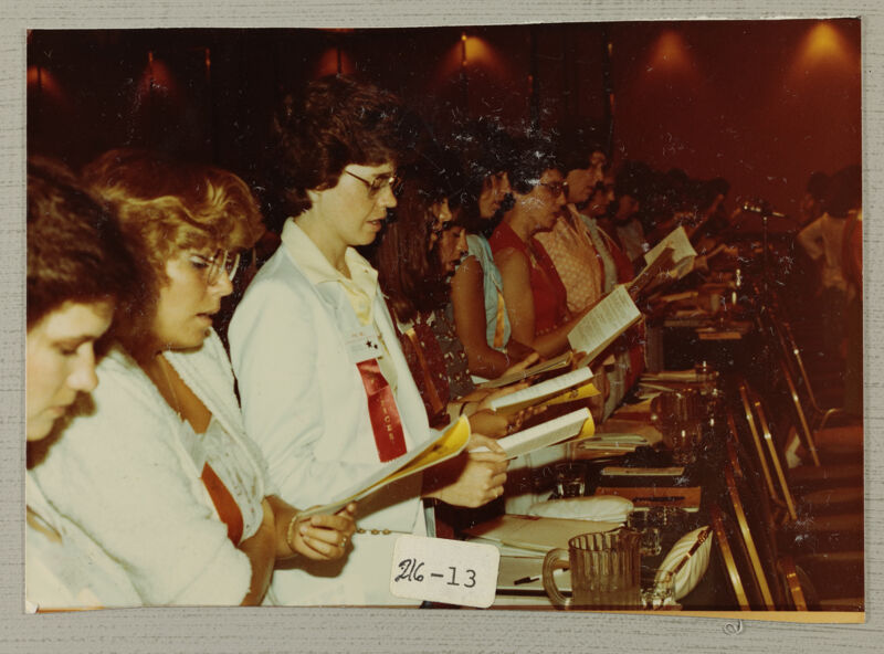 Phi Mus Singing at Convention Photograph, July 2-6, 1982 (Image)