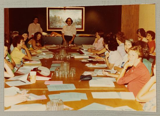 Patricia Catlett Conducting Convention Workshop Photograph, July 2-6, 1982 (image)