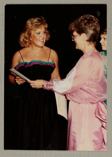 Linda Litter Presenting Award at Convention Photograph 2, June 30-July 5, 1984 (image)