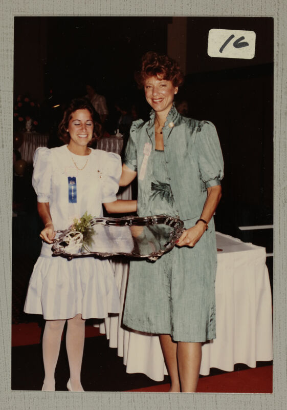 Pam Wadsworth Presenting Award at Convention Photograph, June 30-July 5, 1984 (Image)