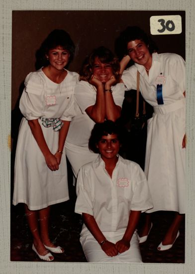 Four Unidentified Phi Mus at Convention Photograph 2, June 30-July 5, 1984 (image)