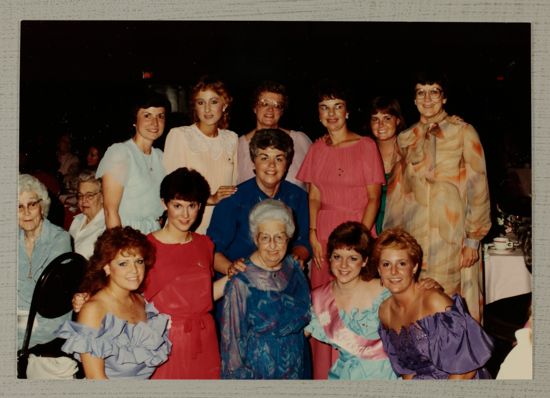 Fourteen Unidentified Phi Mus at Carnation Banquet Photograph 1, June 30-July 5, 1984 (image)