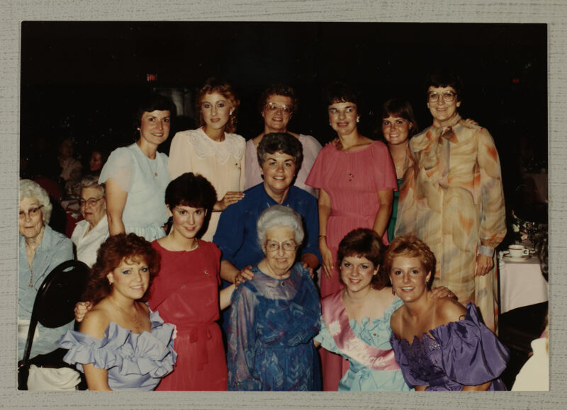 Fourteen Unidentified Phi Mus at Carnation Banquet Photograph 1, June 30-July 5, 1984 (Image)
