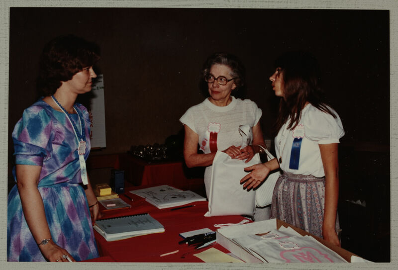 Nyla Bailey, Clarice Shepherd, and Unidentified Talk in Convention Office Photograph, June 30-July 5, 1984 (Image)