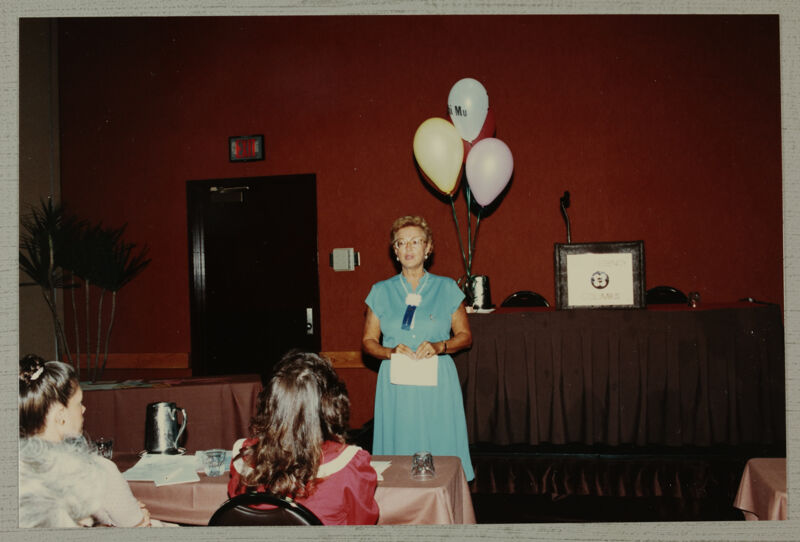 June Bailey Speaking at Convention Photograph, June 30-July 5, 1984 (Image)